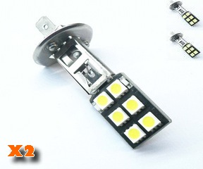 2 ampoules H1 12SMD